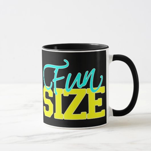 Mug Taille d'amusement pour des couleurs foncées (Droite)