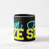 Mug Taille d'amusement pour des couleurs foncées (Centre)