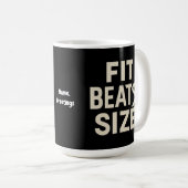 Mug Taille de forme Beats Motivation Fitness, mode de (Devant droit)