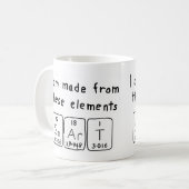 Mug Taille de nom de table périodique intelligente (Devant gauche)