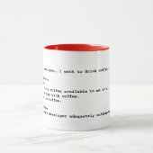 Mug Taille des critères d'acceptation de l'histoire ut (Centre)