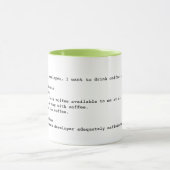 Mug Taille des critères d'acceptation de l'histoire ut (Centre)