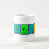Mug Taille du nom de la table périodique Constantin (Centre)