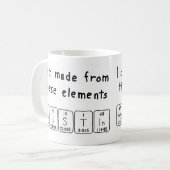 Mug Taille du nom de table périodique Agustin (Devant gauche)