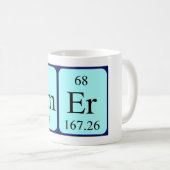 Mug Taille du nom de table périodique Amer (Devant droit)