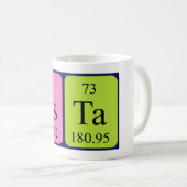Mug Taille du nom de table périodique Asta (Devant droit)