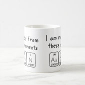 Mug Taille du nom de table périodique Aubin (Centre)