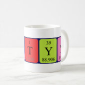 Mug Taille du nom de table périodique Austyn (Devant droit)