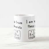 Mug Taille du nom de table périodique Berend (Centre)