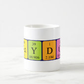 Mug Taille du nom de table périodique Braydon (Centre)