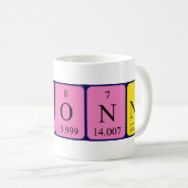 Mug Taille du nom de table périodique Brionna (Devant droit)