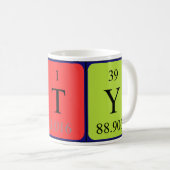 Mug Taille du nom de table périodique Caty (Devant droit)