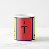 Mug Taille du nom de table périodique Caty (Centre)