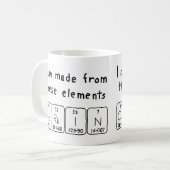 Mug Taille du nom de table périodique Corbin (Devant gauche)