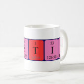 Mug Taille du nom de table périodique Cristin (Devant droit)