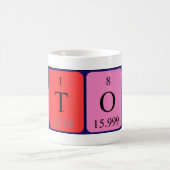 Mug Taille du nom de table périodique de pierre (Centre)