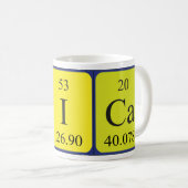 Mug Taille du nom de table périodique Erica (Devant droit)