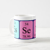 Mug Taille du nom de table périodique Essence (Devant gauche)