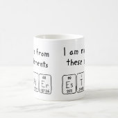 Mug Taille du nom de table périodique Esther (Centre)
