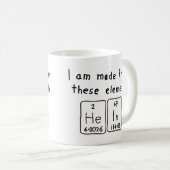 Mug Taille du nom de table périodique Hein (Devant droit)