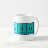 Mug Taille du nom de table périodique Henderson (Devant droit)