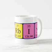 Mug Taille du nom de table périodique Korbin (Devant droit)