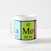 Mug Taille du nom de table périodique Lamont (Devant gauche)