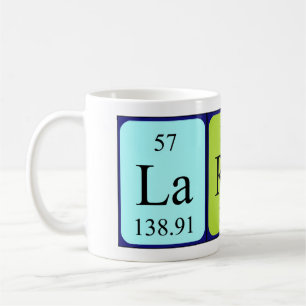Mug Taille du nom de table périodique Largo