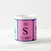 Mug Taille du nom de table périodique Lasse (Centre)