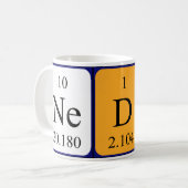 Mug Taille du nom de table périodique Nedra (Devant gauche)