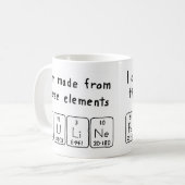 Mug Taille du nom de table périodique Pauline (Devant gauche)