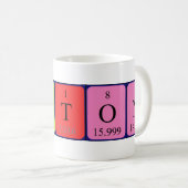 Mug Taille du nom de table périodique Payton (Devant droit)