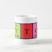 Mug Taille du nom de table périodique Payton (Centre)