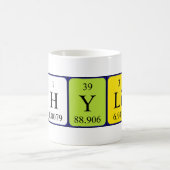 Mug Taille du nom de table périodique Phylis (Centre)