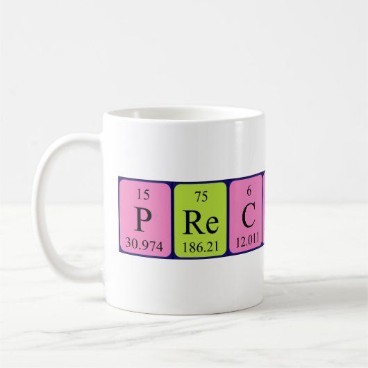 Mug Taille du nom de table périodique précédent (Gauche)