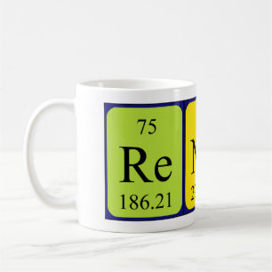 Mug Taille du nom de table périodique Renata