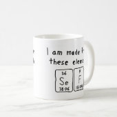 Mug Taille du nom de table périodique Sef (Devant droit)