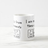 Mug Taille du nom de table périodique Seneca (Centre)
