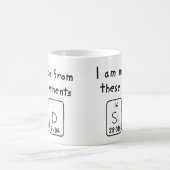 Mug Taille du nom de table périodique Sid (Centre)