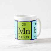 Mug Taille du nom de table périodique Sumner (Devant droit)