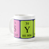 Mug Taille du nom de table périodique Syver (Devant gauche)