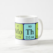 Mug Taille du nom de table périodique Timothy (Devant droit)