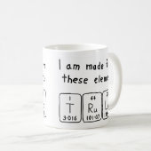 Mug Taille du nom de table périodique Trula (Devant droit)
