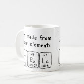 Mug Taille du nom de table périodique Trula (Devant gauche)