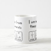 Mug Taille du nom de table périodique Trula (Centre)