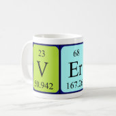 Mug Taille du nom de table périodique Verla (Devant gauche)