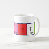 Mug Taille du nom périodique de la table (Devant droit)