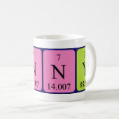 Mug Taille du nom périodique de la table Lanny (Devant droit)