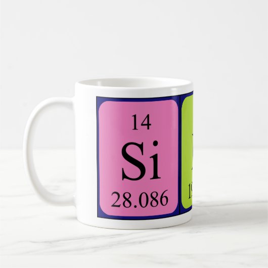 Mug Taille du nom périodique de la table Siiri (Gauche)
