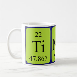 Mug Taille du nom périodique du tableau temporel